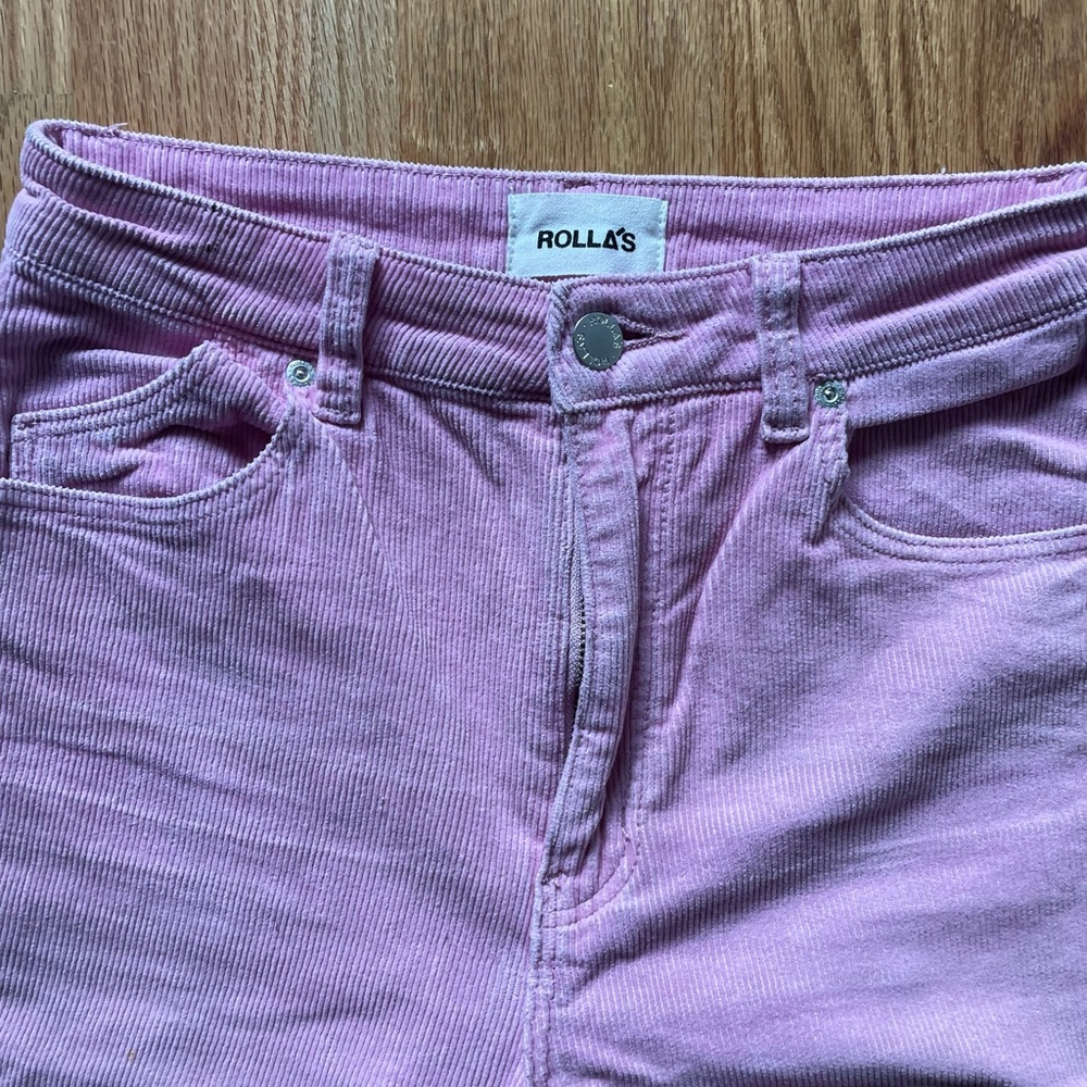 Bubblegum pink corduroy Rollas. - Picture 4 of 4